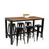 In & Outdoor Bar Table Black