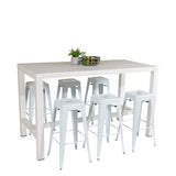 In & Outdoor Bar Table White