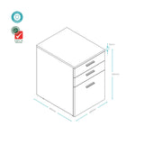 EkoSystem Mobile 2-Drawer & File Unit