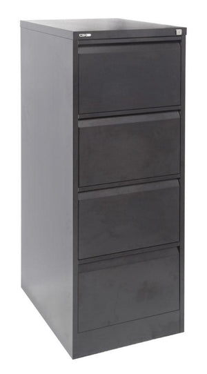 GO Vertical Filing Cabinets 4-draw-black