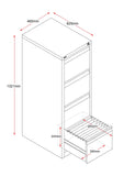 GO Vertical Filing Cabinet 4 draw