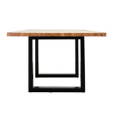 Apollo Black & Natural Elm Dining Table