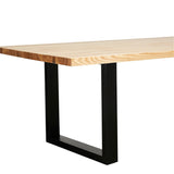 Apollo Black & Natural Elm Dining Table