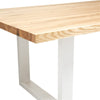 Apollo White 1800 Natural Elm Dining Table 