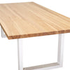 Apollo White 1800 Natural Elm Dining Table 