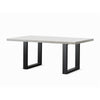 Apollo Black 2400 Faux White Marble Dining Table