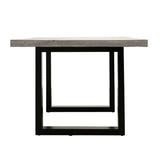 Apollo Black & Concrete Dining Table