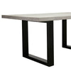 Apollo Black 2400 Polished Concrete Dining Table 