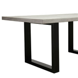 Apollo Black 2400 Polished Concrete Dining Table 