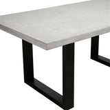 Apollo Black 2400 Polished Concrete Dining Table 