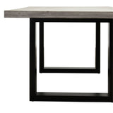 Apollo Black 2400 Polished Concrete Dining Table 