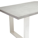 Apollo White 2400 Polished Concrete Dining Table