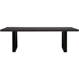 Apollo Black 2400 Black Polished Concrete Dining Table 