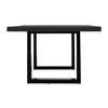 Apollo Black 2400 Black Polished Concrete Dining Table 