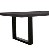 Apollo Black 2400 Black Polished Concrete Dining Table 