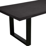 Apollo Black 2400 Black Polished Concrete Dining Table 